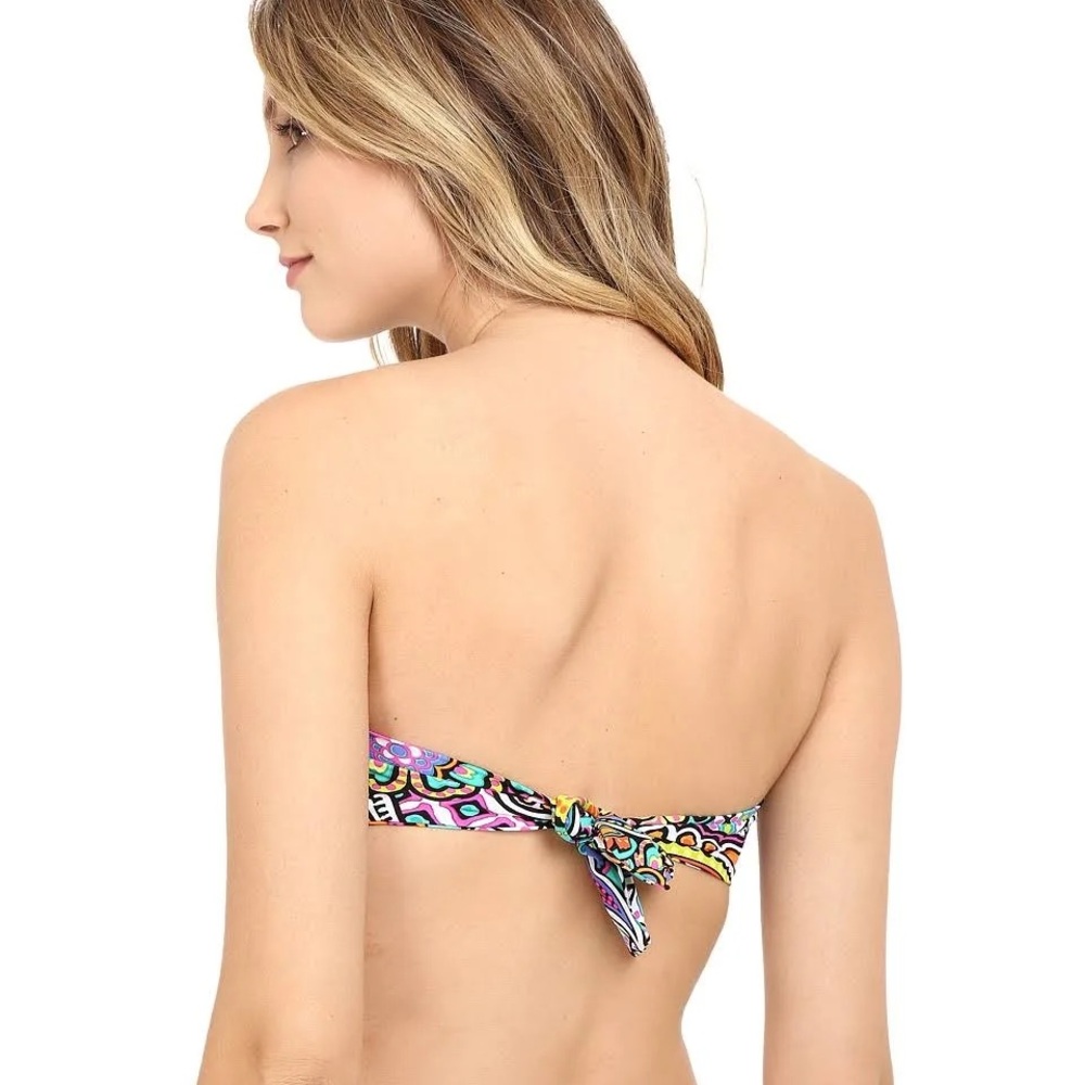 Trina Turk Vibrant Geometric Bikini Top size 6 - Picture 3 of 7